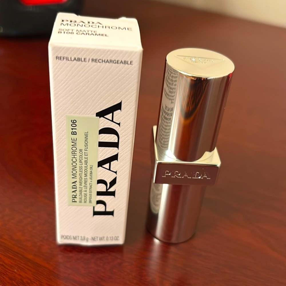 Prada Monochrome Soft Matte lipstick B106 - CARAMEL - Picture 9 of 15